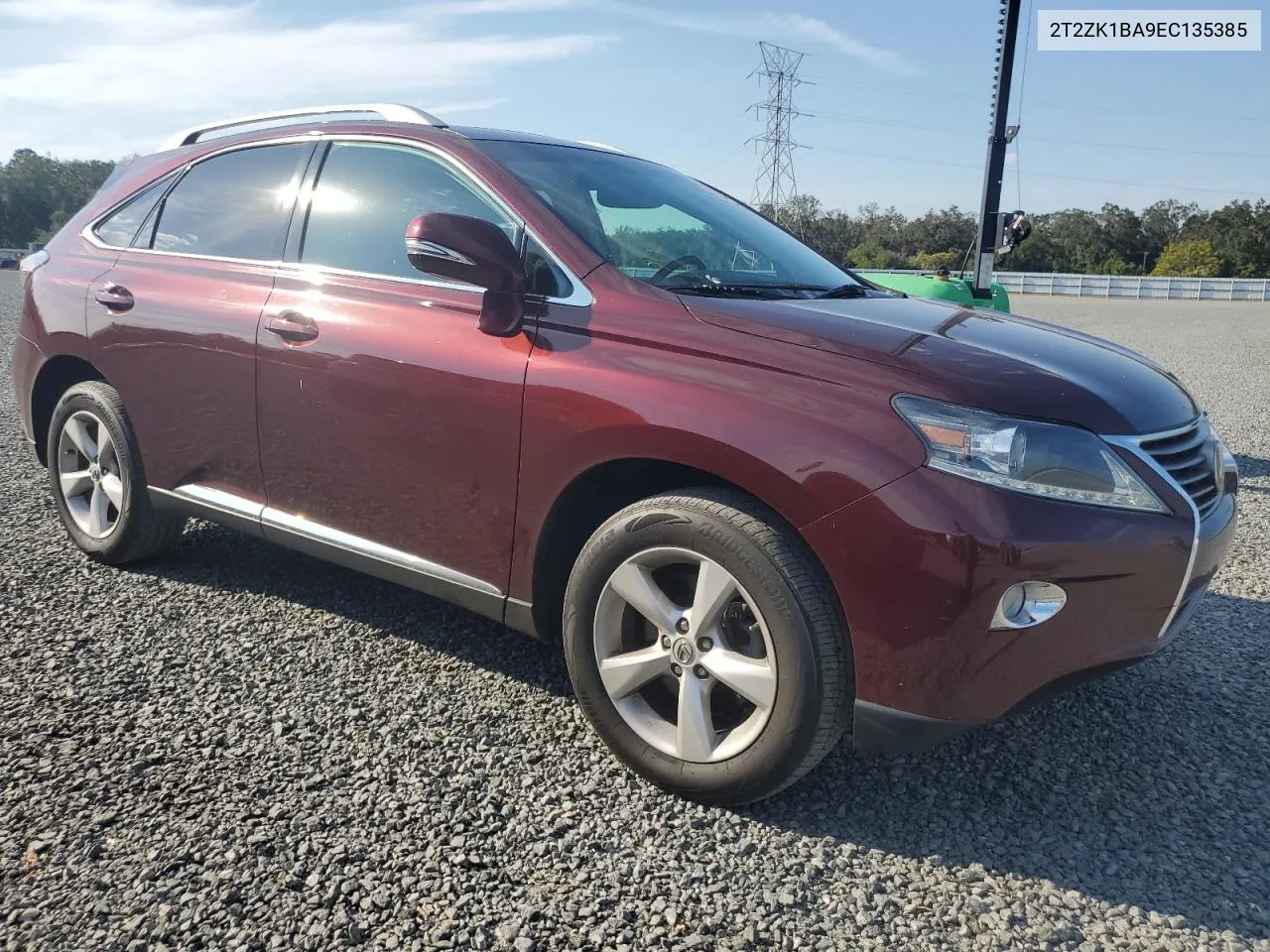 2014 Lexus Rx 350 VIN: 2T2ZK1BA9EC135385 Lot: 75046184