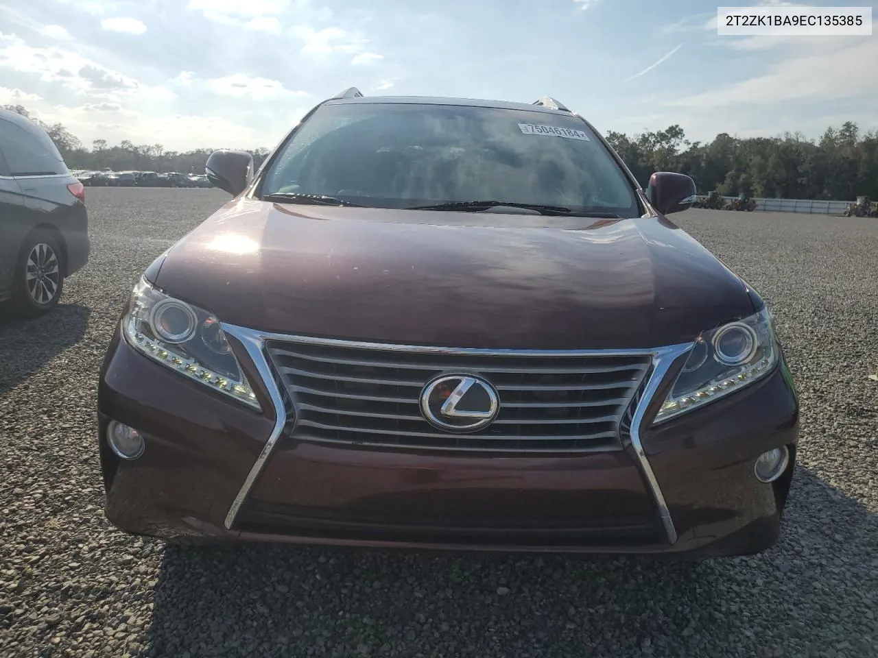 2014 Lexus Rx 350 VIN: 2T2ZK1BA9EC135385 Lot: 75046184