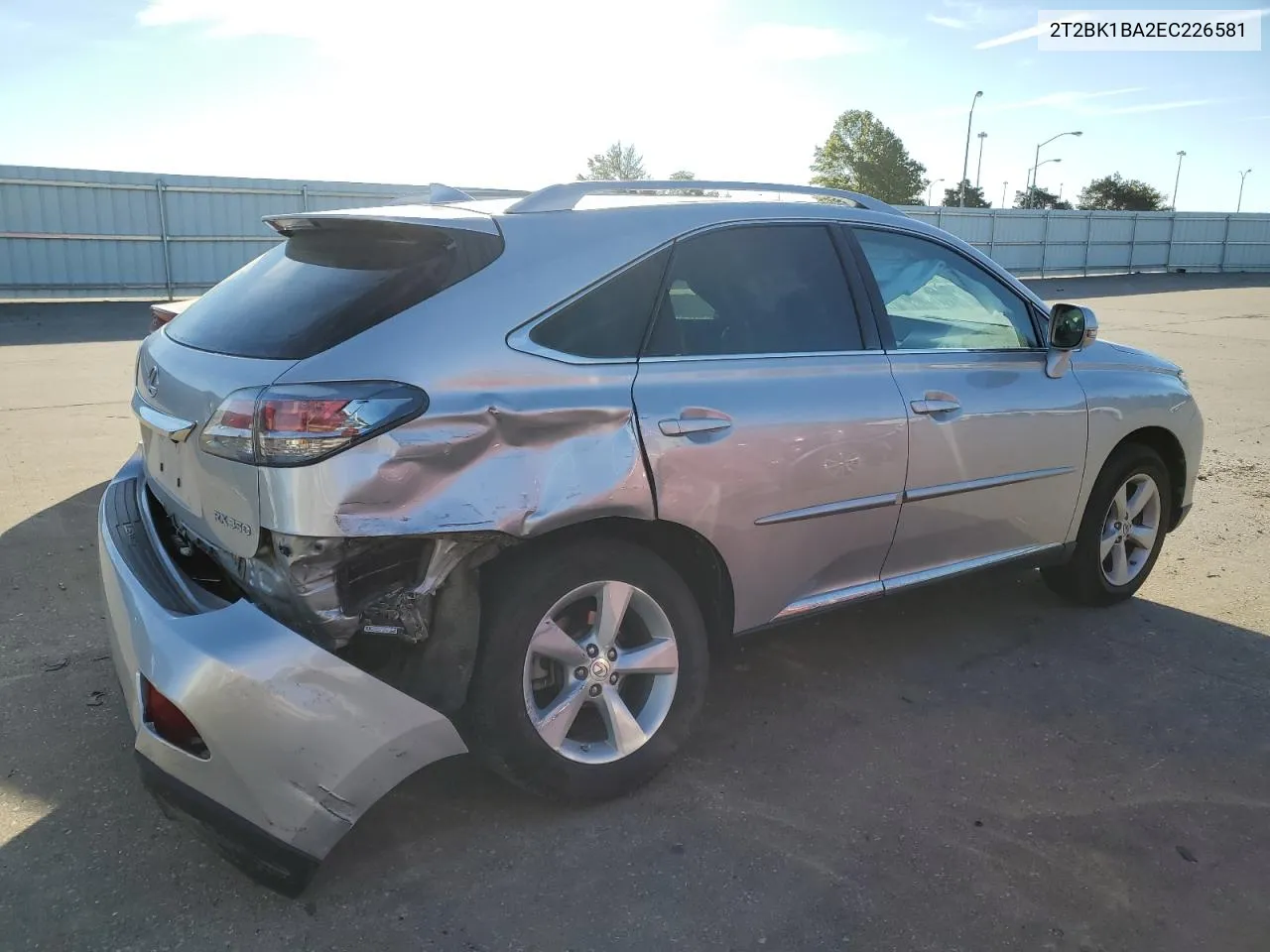 2014 Lexus Rx 350 Base VIN: 2T2BK1BA2EC226581 Lot: 76305574