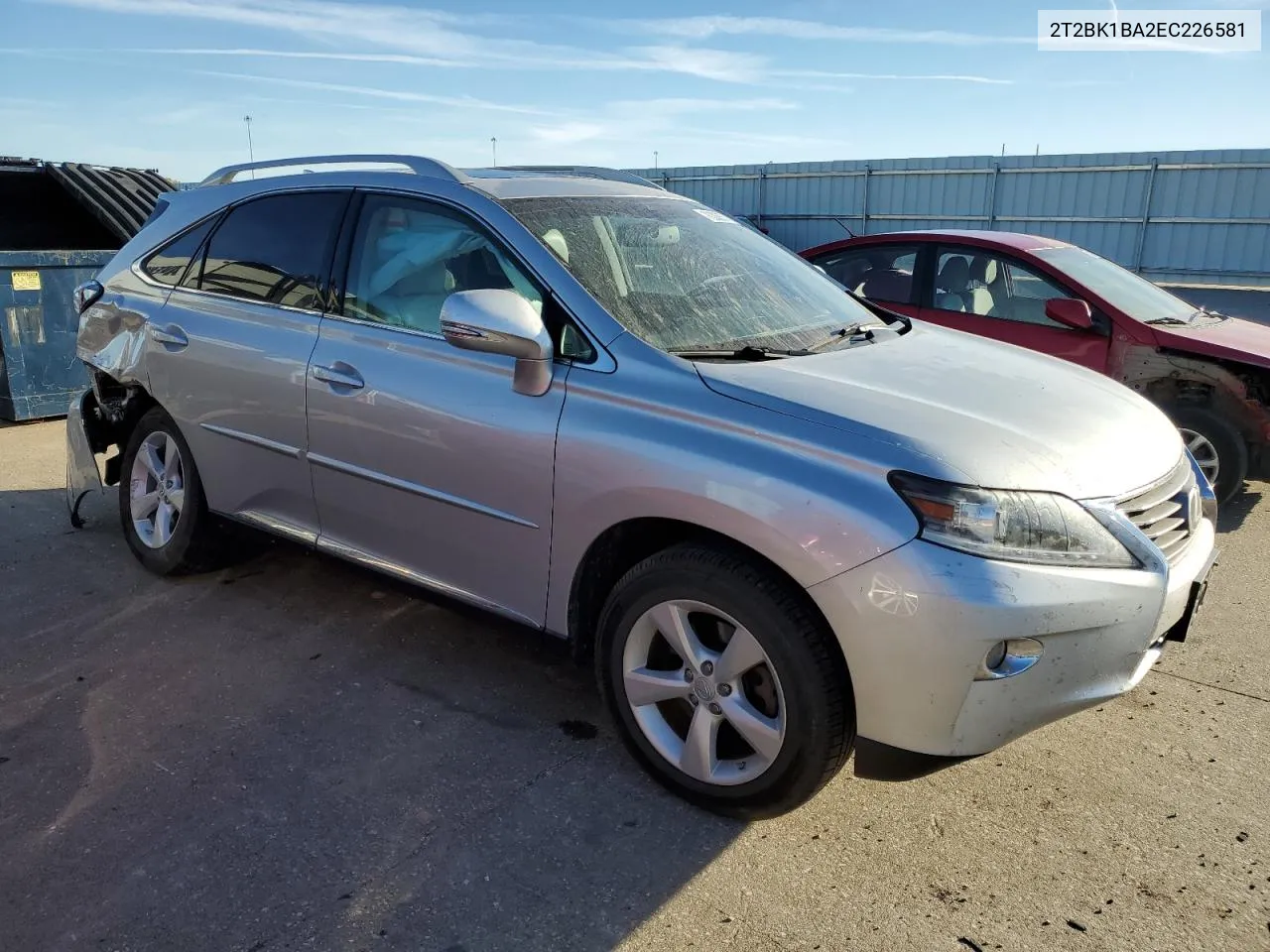 2014 Lexus Rx 350 Base VIN: 2T2BK1BA2EC226581 Lot: 76305574