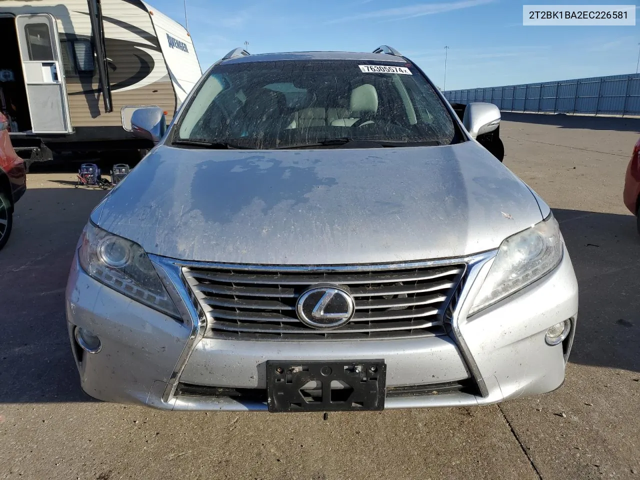 2014 Lexus Rx 350 Base VIN: 2T2BK1BA2EC226581 Lot: 76305574