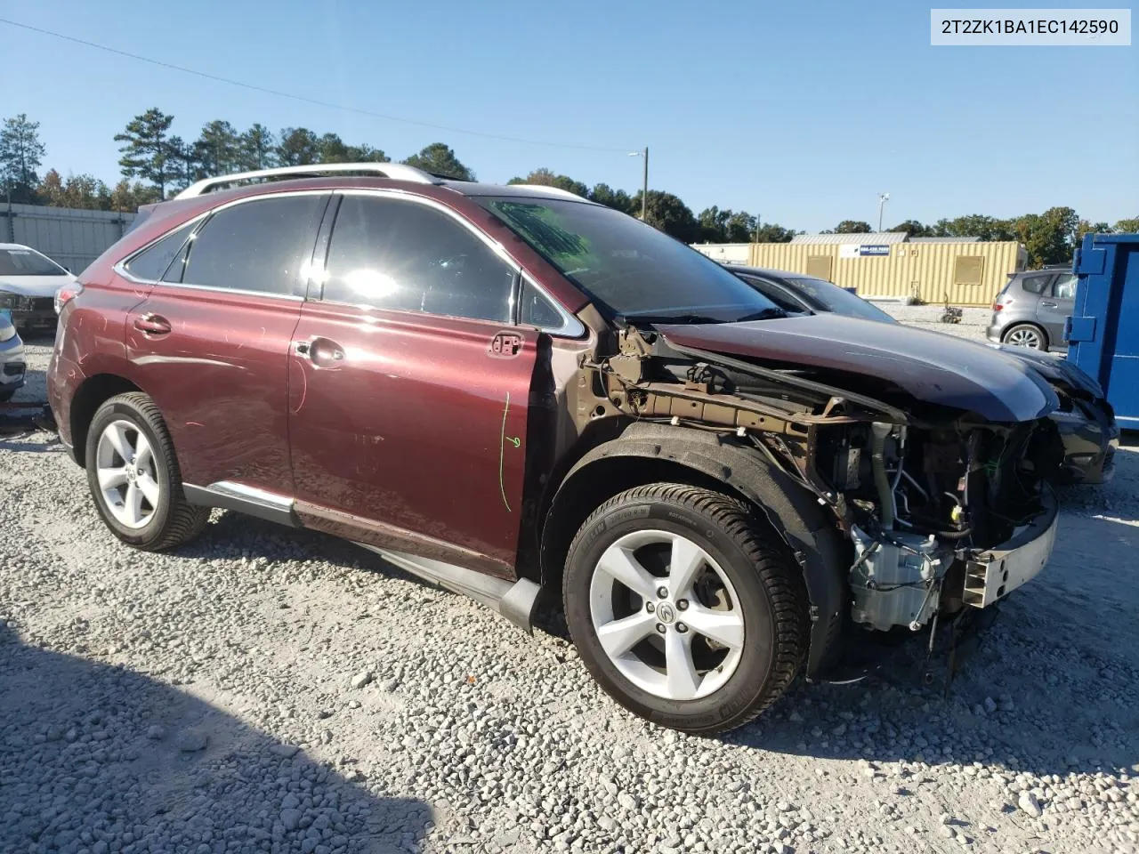 2014 Lexus Rx 350 VIN: 2T2ZK1BA1EC142590 Lot: 77677254