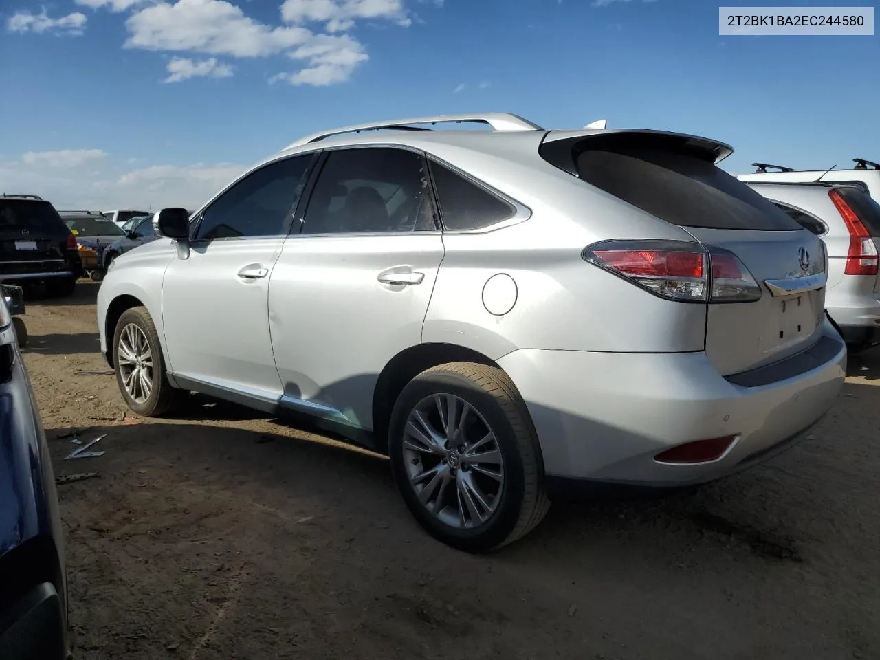 2014 Lexus Rx 350 Base VIN: 2T2BK1BA2EC244580 Lot: 77860124