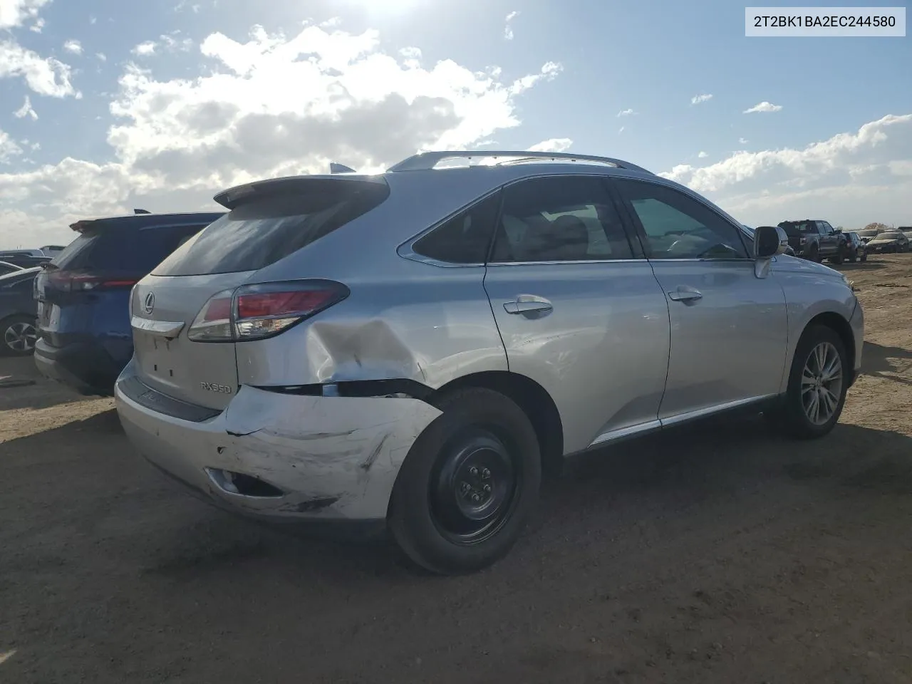 2014 Lexus Rx 350 Base VIN: 2T2BK1BA2EC244580 Lot: 77860124