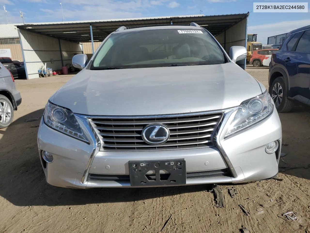 2014 Lexus Rx 350 Base VIN: 2T2BK1BA2EC244580 Lot: 77860124