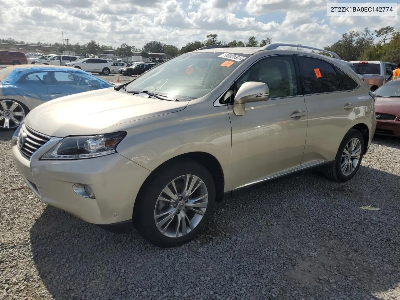 2014 Lexus Rx 350 VIN: 2T2ZK1BA0EC142774 Lot: 80025934