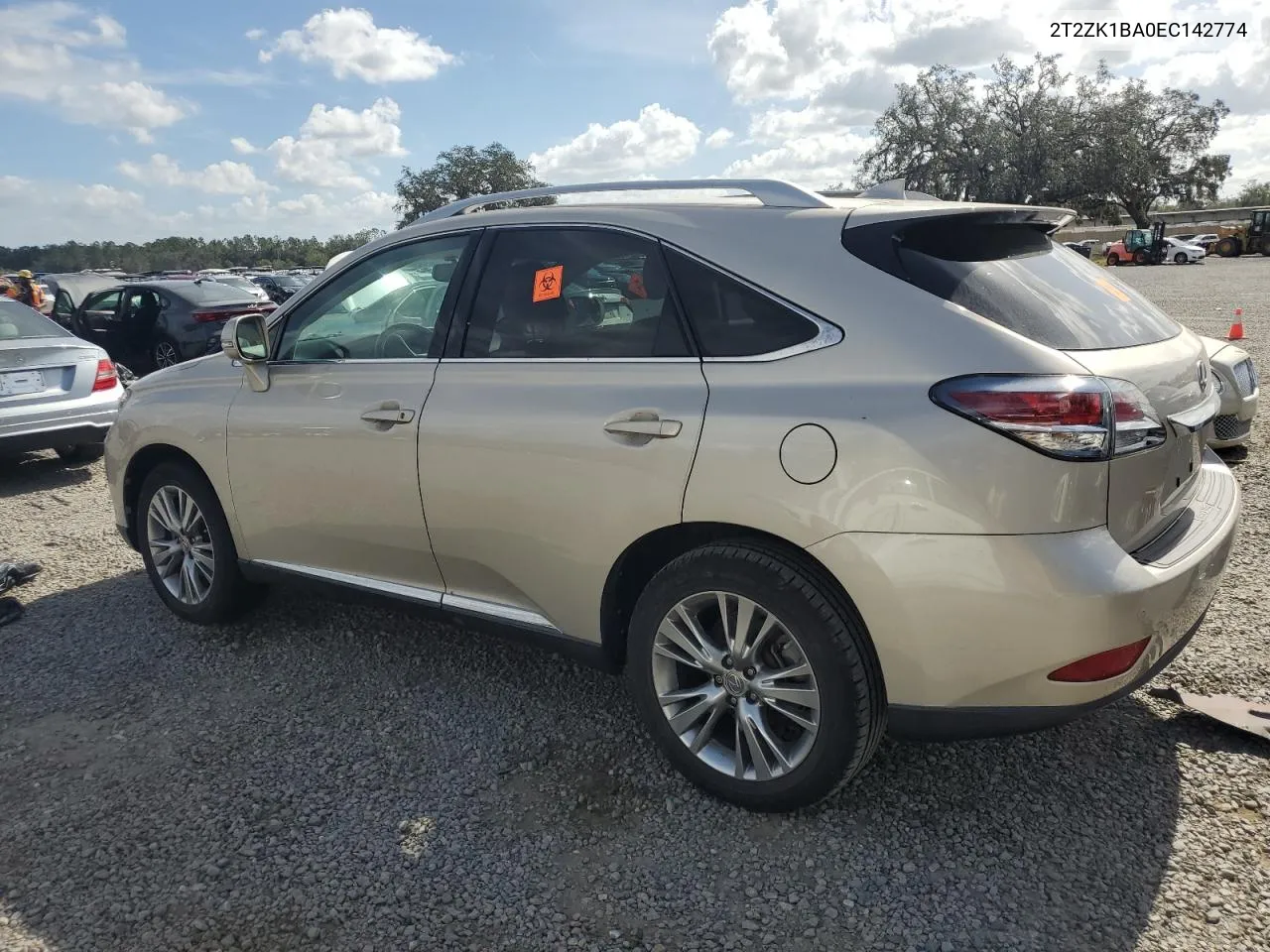 2014 Lexus Rx 350 VIN: 2T2ZK1BA0EC142774 Lot: 80025934