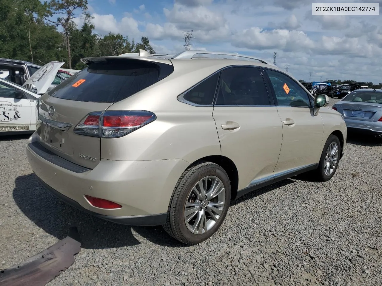 2014 Lexus Rx 350 VIN: 2T2ZK1BA0EC142774 Lot: 80025934