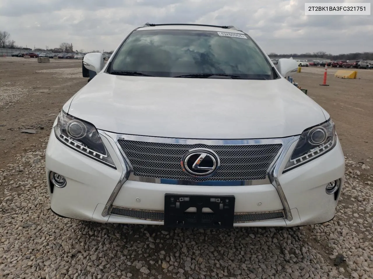 2015 Lexus Rx 350 Base VIN: 2T2BK1BA3FC321751 Lot: 45260964