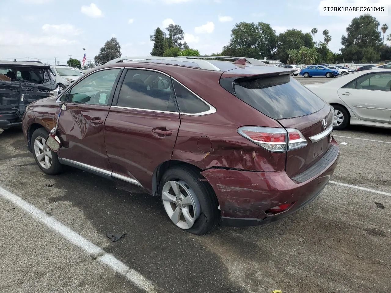 2015 Lexus Rx 350 Base VIN: 2T2BK1BA8FC261045 Lot: 55416724