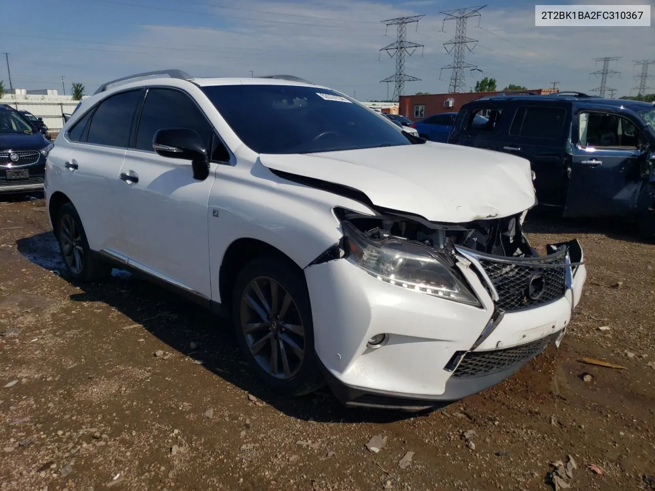 2015 Lexus Rx 350 Base VIN: 2T2BK1BA2FC310367 Lot: 62074734