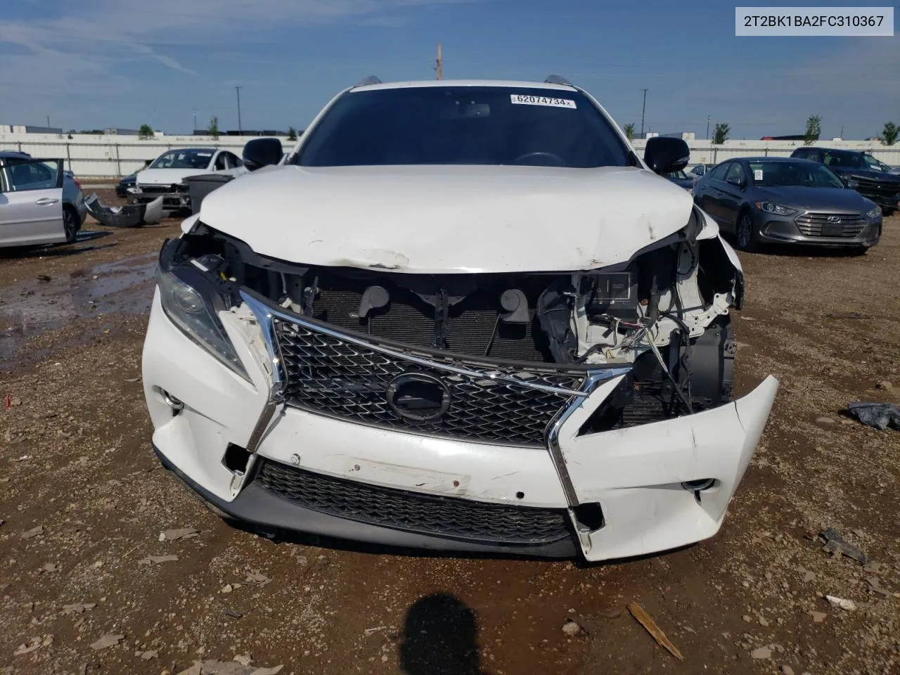 2015 Lexus Rx 350 Base VIN: 2T2BK1BA2FC310367 Lot: 62074734