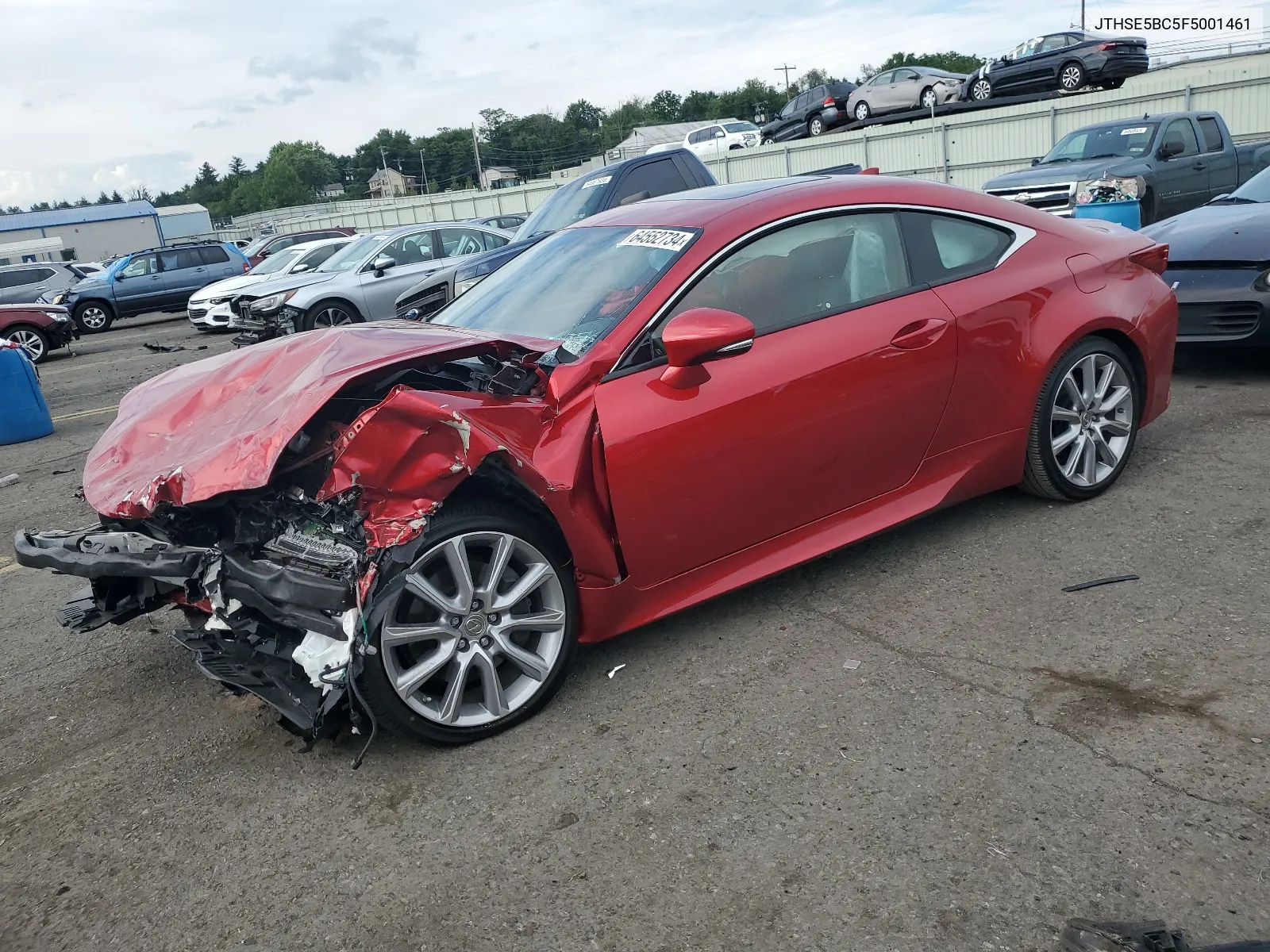 JTHSE5BC5F5001461 2015 Lexus Rc 350