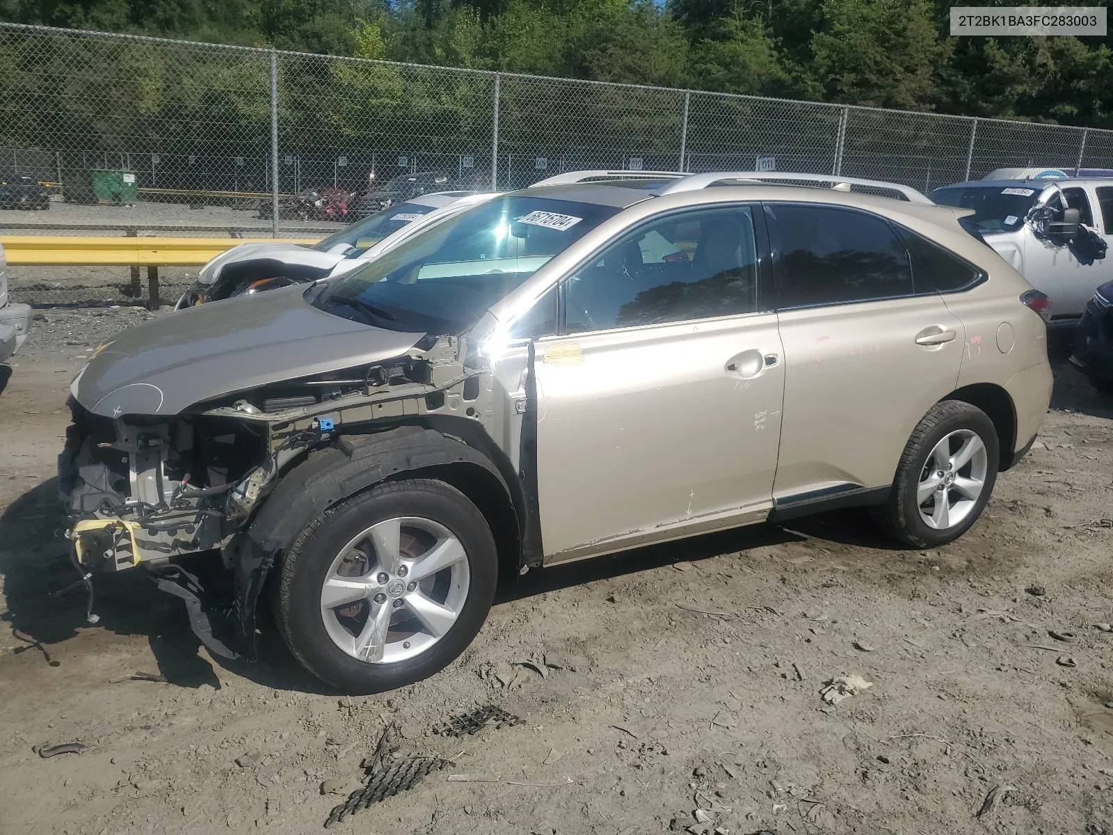 2015 Lexus Rx 350 Base VIN: 2T2BK1BA3FC283003 Lot: 66715704