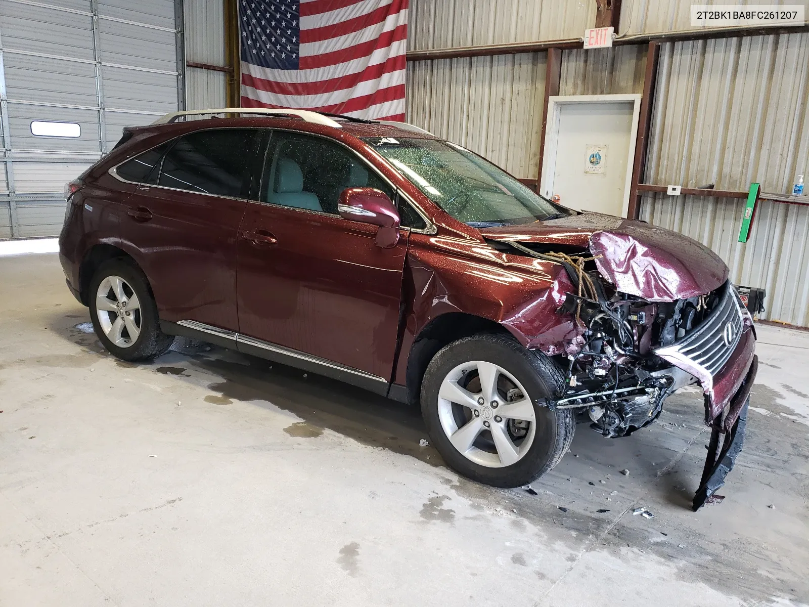 2015 Lexus Rx 350 Base VIN: 2T2BK1BA8FC261207 Lot: 66762484