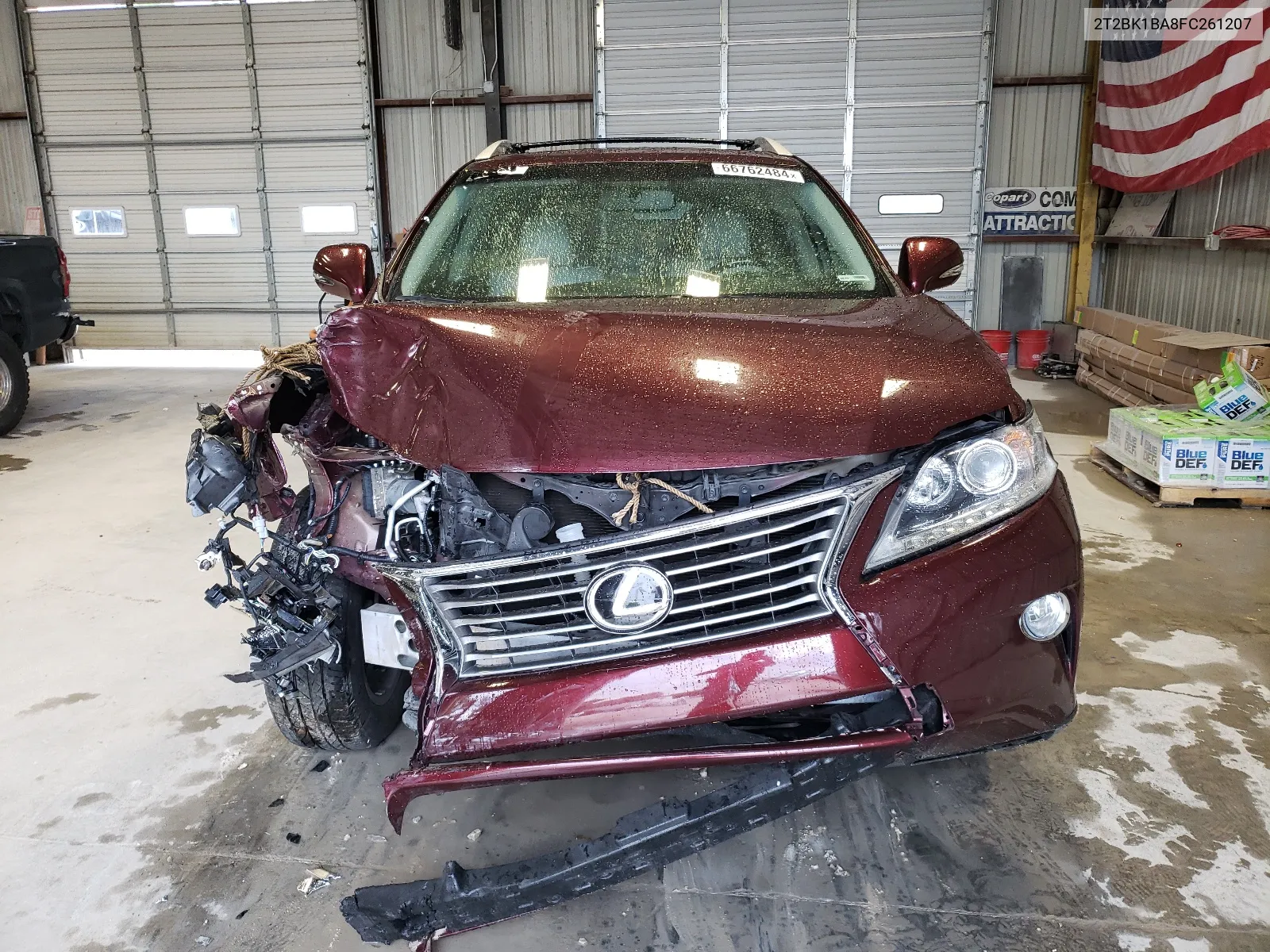 2015 Lexus Rx 350 Base VIN: 2T2BK1BA8FC261207 Lot: 66762484