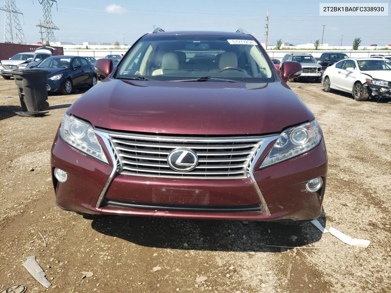 2015 Lexus Rx 350 Base VIN: 2T2BK1BA0FC338930 Lot: 67277254