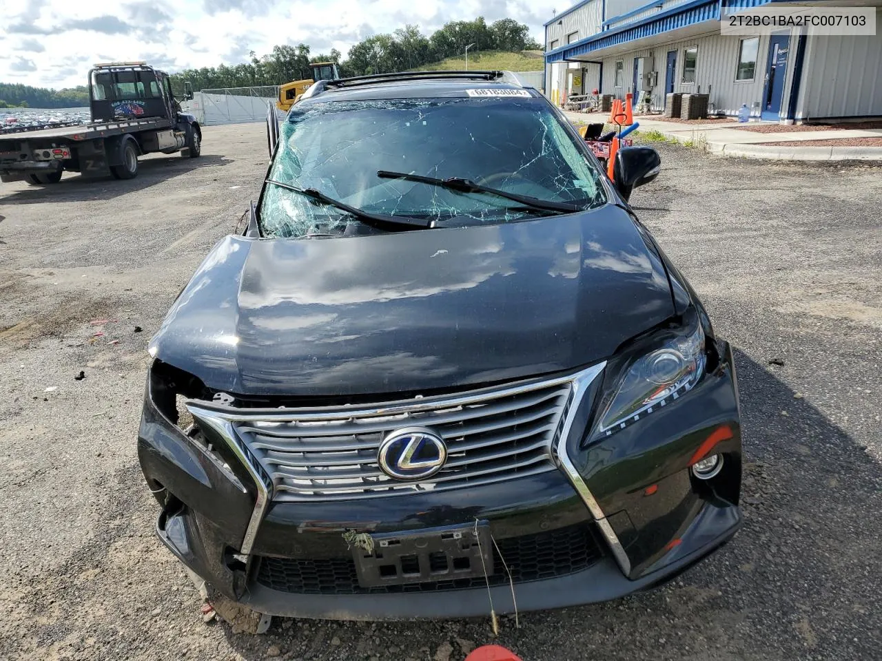 2015 Lexus Rx 450H VIN: 2T2BC1BA2FC007103 Lot: 68183084