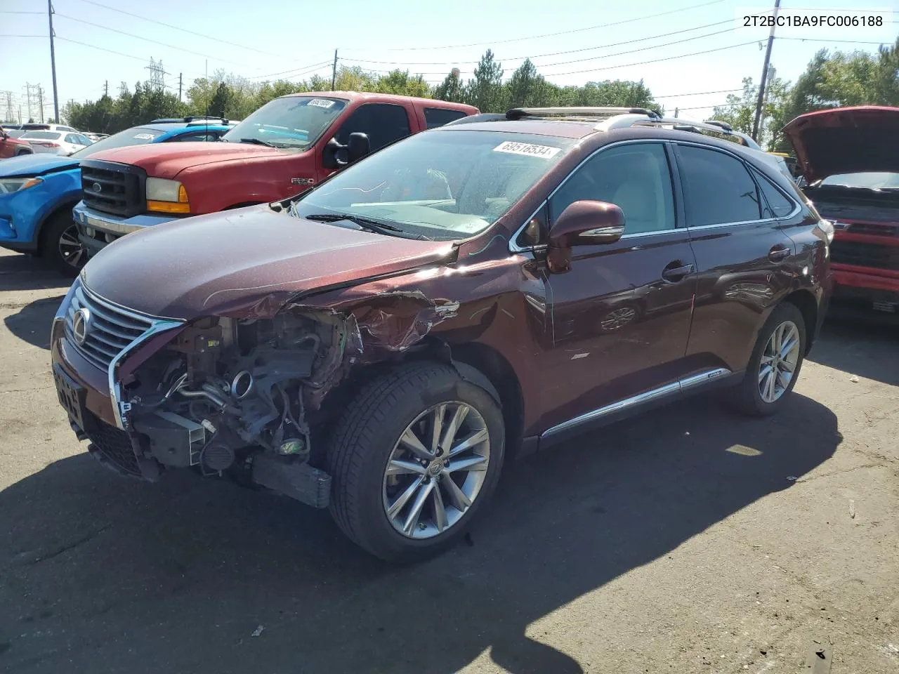 2015 Lexus Rx 450H VIN: 2T2BC1BA9FC006188 Lot: 69516534