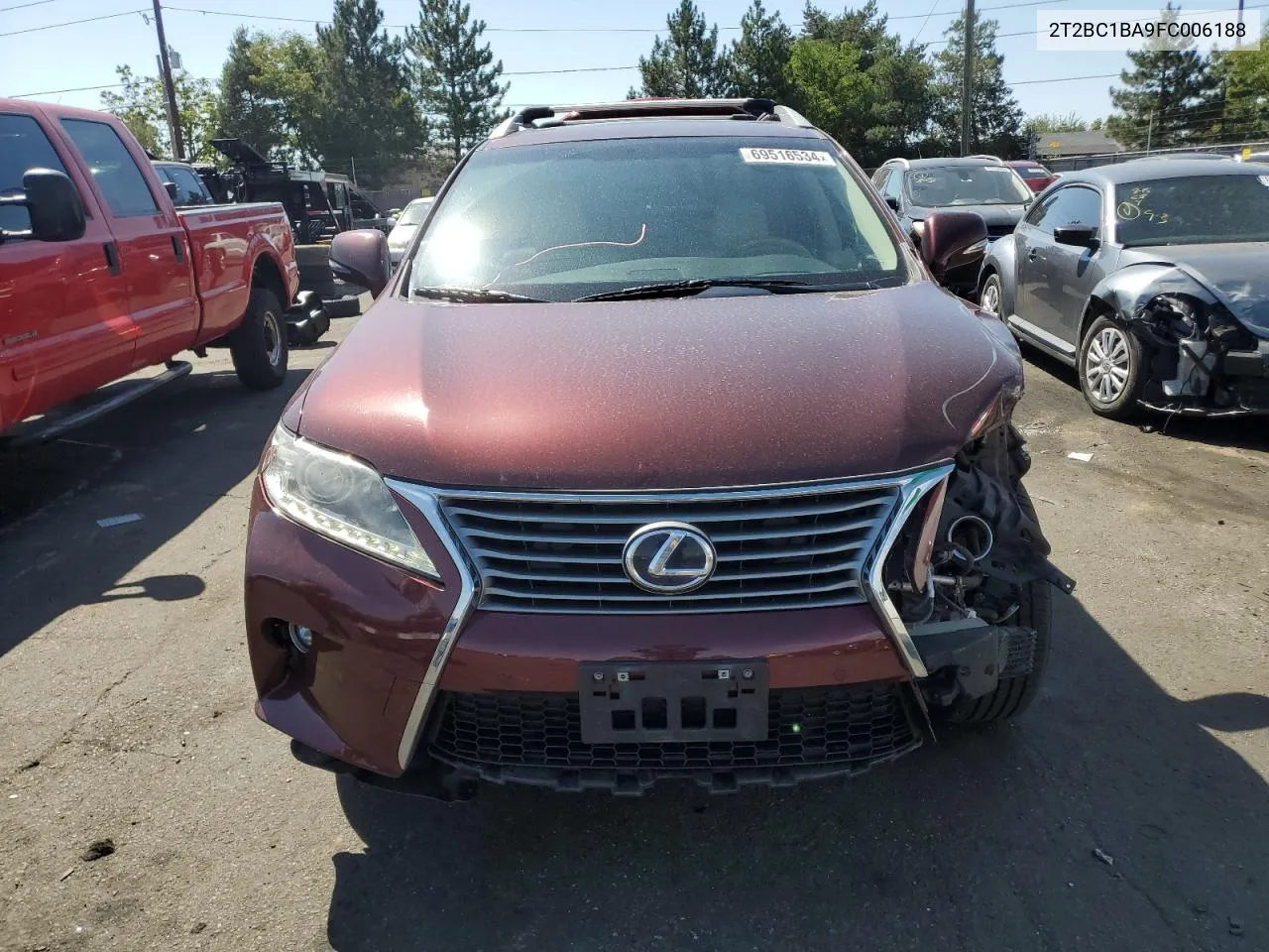 2015 Lexus Rx 450H VIN: 2T2BC1BA9FC006188 Lot: 69516534