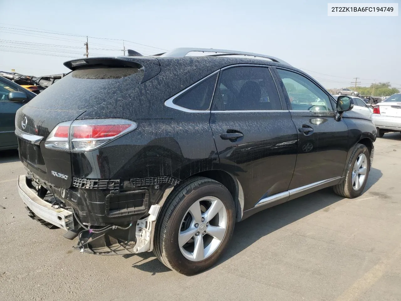 2015 Lexus Rx 350 VIN: 2T2ZK1BA6FC194749 Lot: 70243584