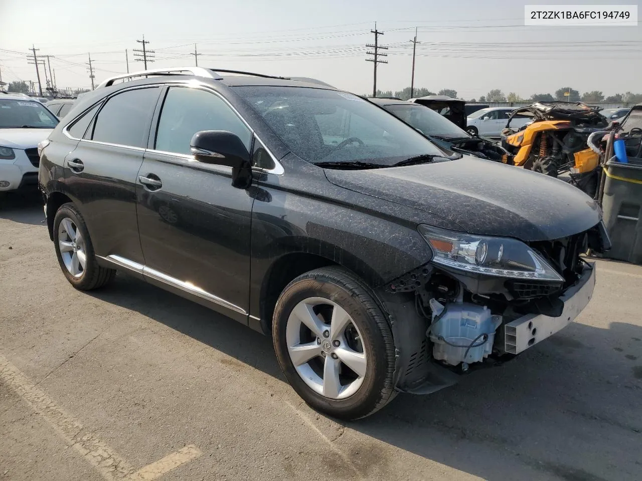 2015 Lexus Rx 350 VIN: 2T2ZK1BA6FC194749 Lot: 70243584