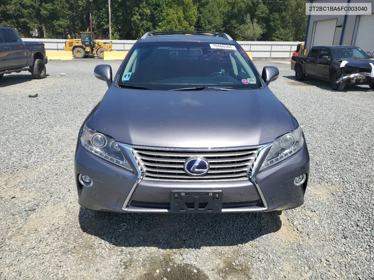 2T2BC1BA6FC003040 2015 Lexus Rx 450H