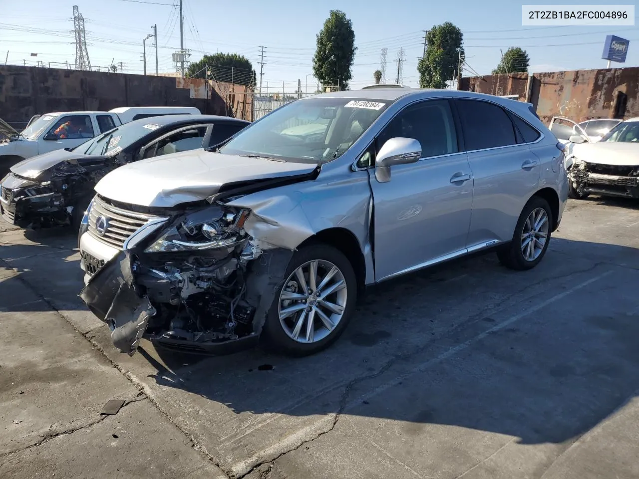 2015 Lexus Rx 450H VIN: 2T2ZB1BA2FC004896 Lot: 70728264