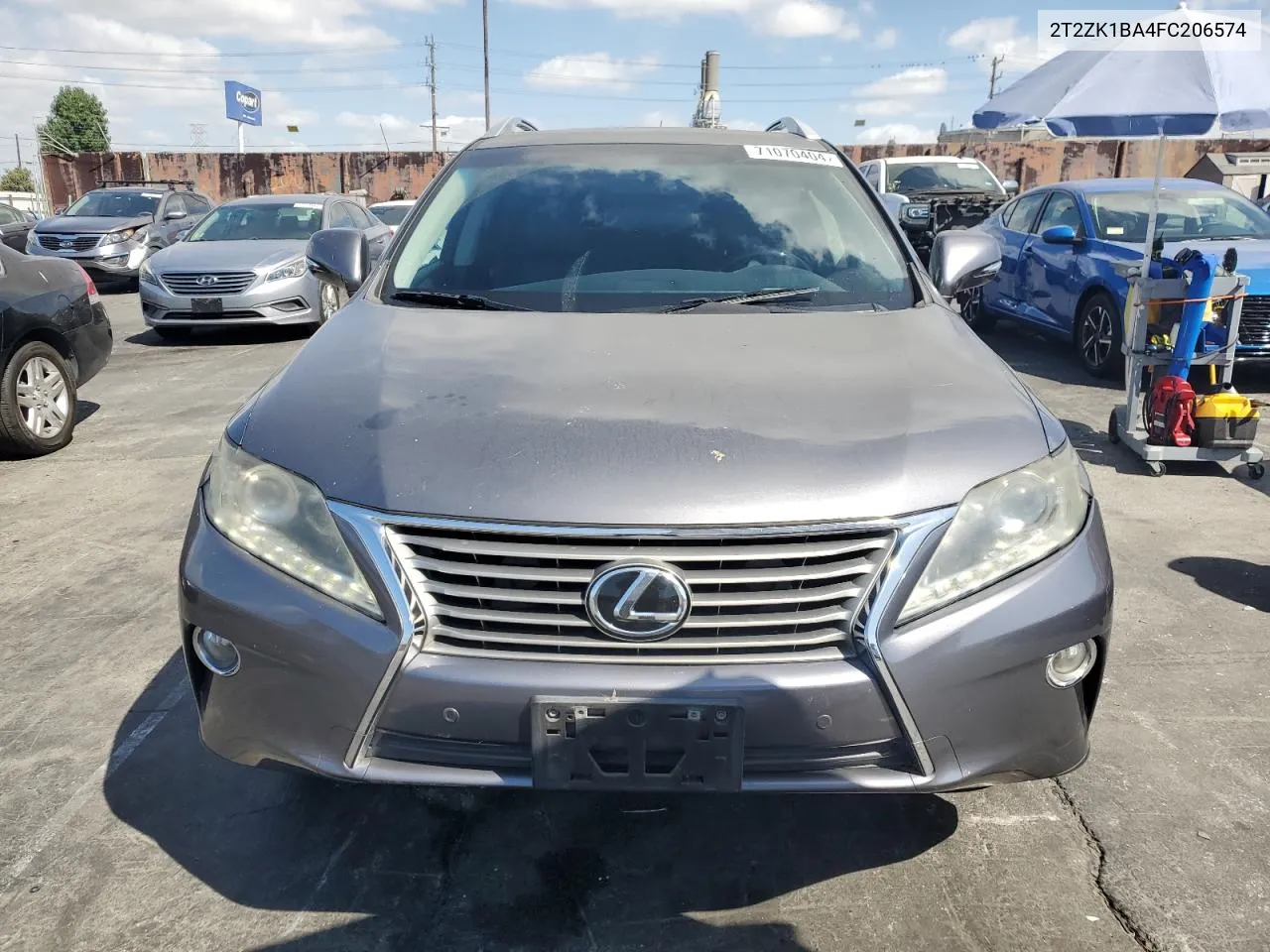 2015 Lexus Rx 350 VIN: 2T2ZK1BA4FC206574 Lot: 71070404