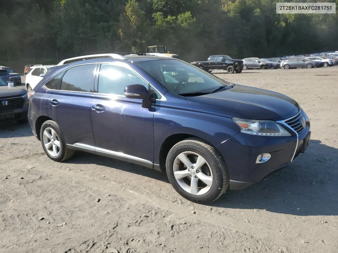 2T2BK1BAXFC281751 2015 Lexus Rx 350 Base