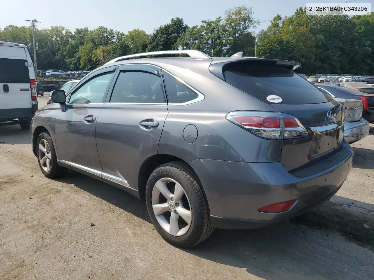 2015 Lexus Rx 350 Base VIN: 2T2BK1BA0FC343206 Lot: 71373564