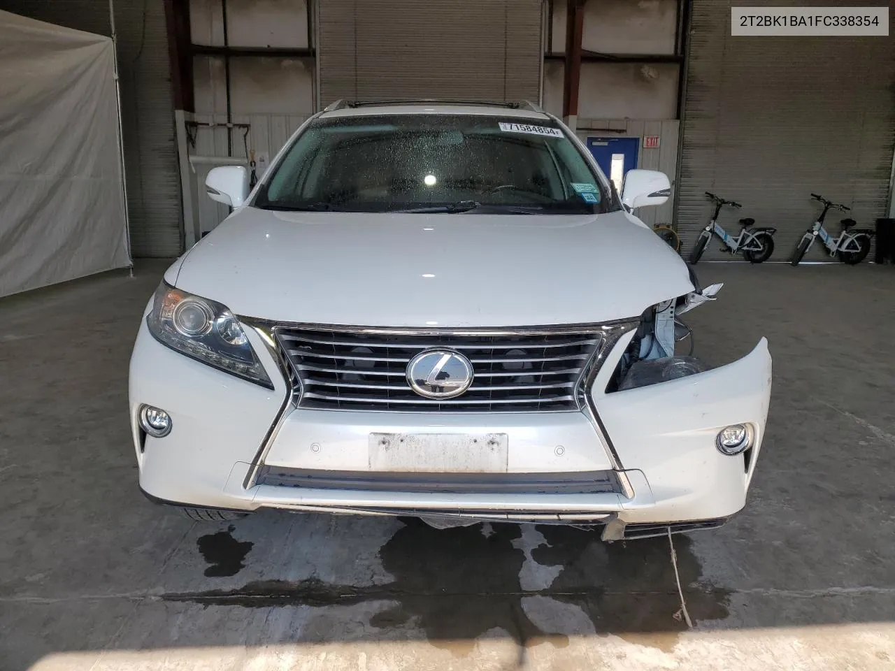 2015 Lexus Rx 350 Base VIN: 2T2BK1BA1FC338354 Lot: 71584854