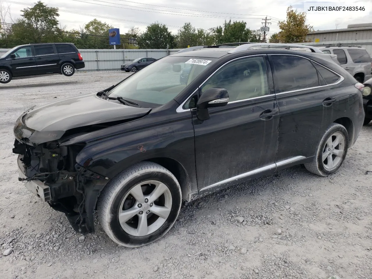 JTJBK1BA0F2483546 2015 Lexus Rx 350 Base