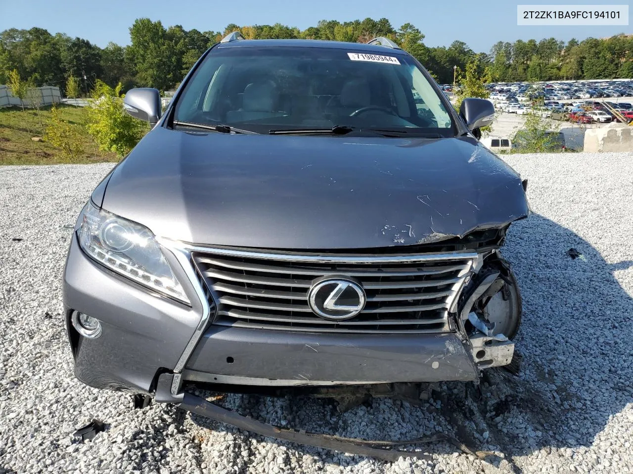 2015 Lexus Rx 350 VIN: 2T2ZK1BA9FC194101 Lot: 71985944