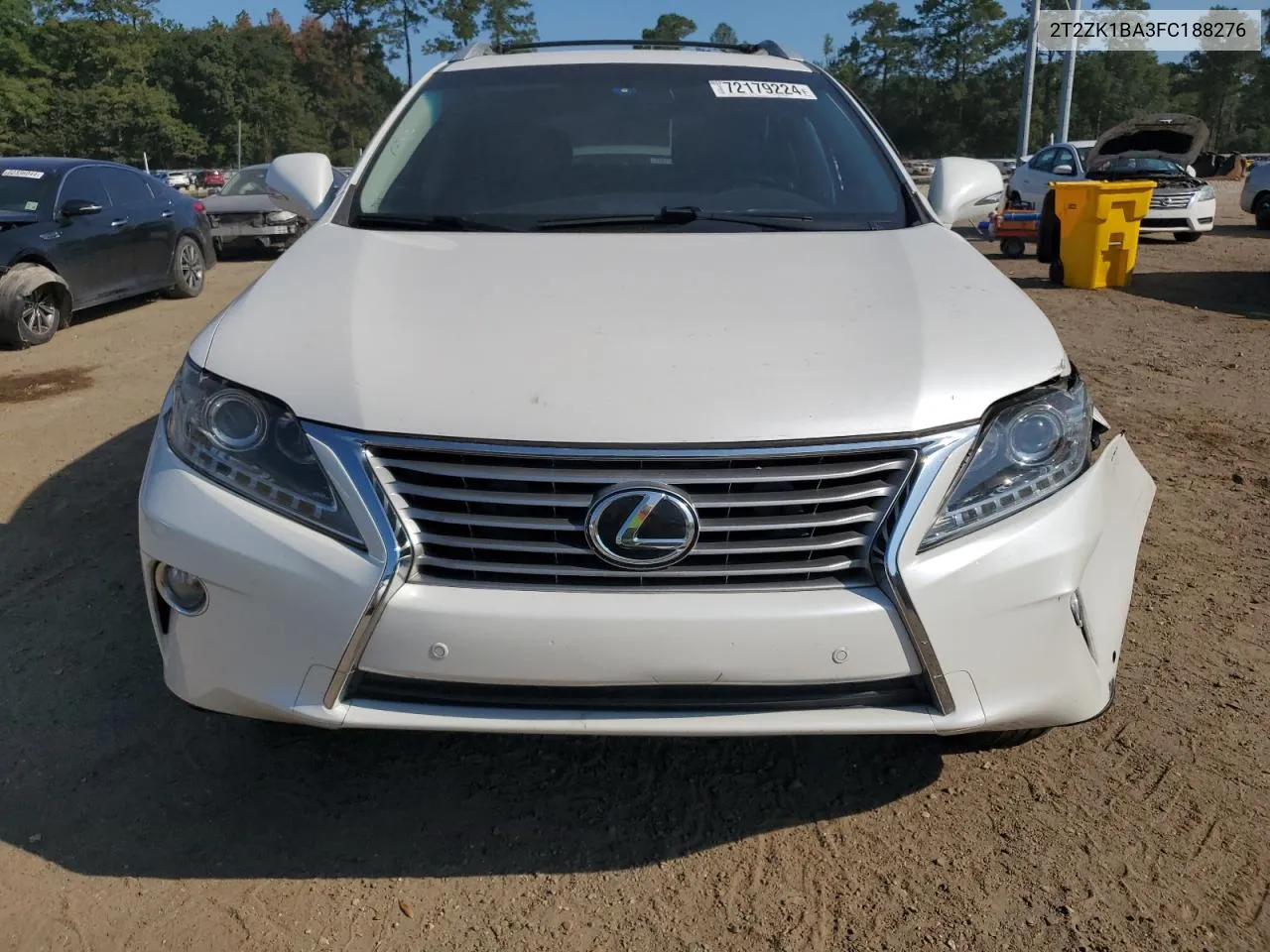 2015 Lexus Rx 350 VIN: 2T2ZK1BA3FC188276 Lot: 72179224