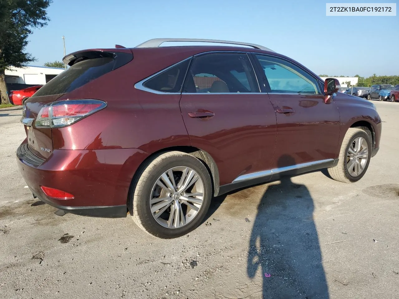 2015 Lexus Rx 350 VIN: 2T2ZK1BA0FC192172 Lot: 72292194