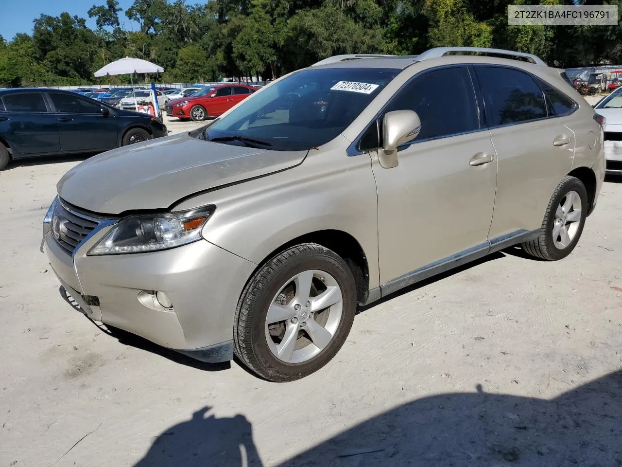 2015 Lexus Rx 350 VIN: 2T2ZK1BA4FC196791 Lot: 72370504