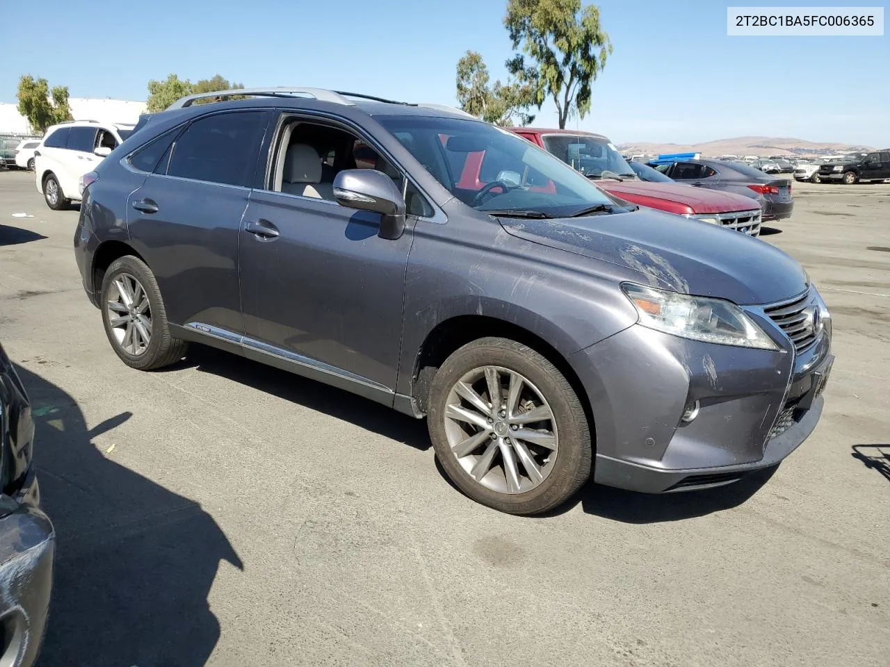 2015 Lexus Rx 450H VIN: 2T2BC1BA5FC006365 Lot: 72651054