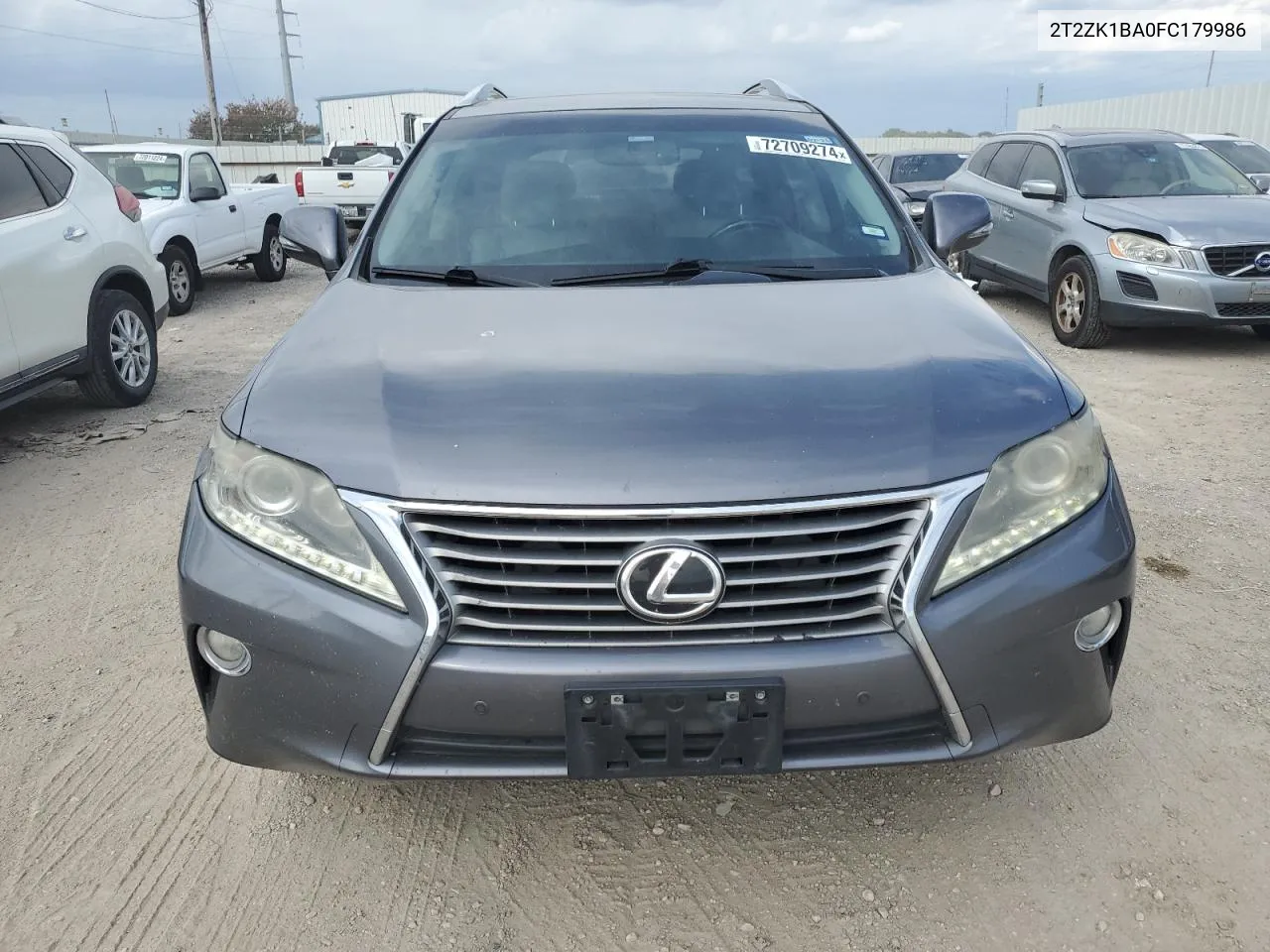 2015 Lexus Rx 350 VIN: 2T2ZK1BA0FC179986 Lot: 72709274