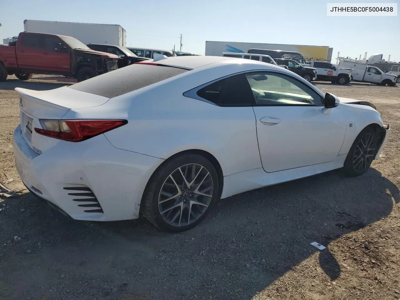 2015 Lexus Rc 350 VIN: JTHHE5BC0F5004438 Lot: 72926044