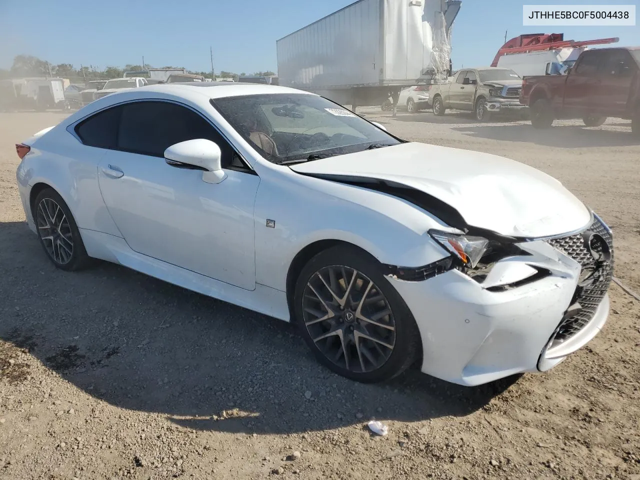 2015 Lexus Rc 350 VIN: JTHHE5BC0F5004438 Lot: 72926044