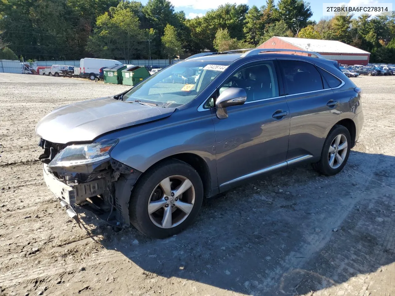 2015 Lexus Rx 350 Base VIN: 2T2BK1BA6FC278314 Lot: 73428144