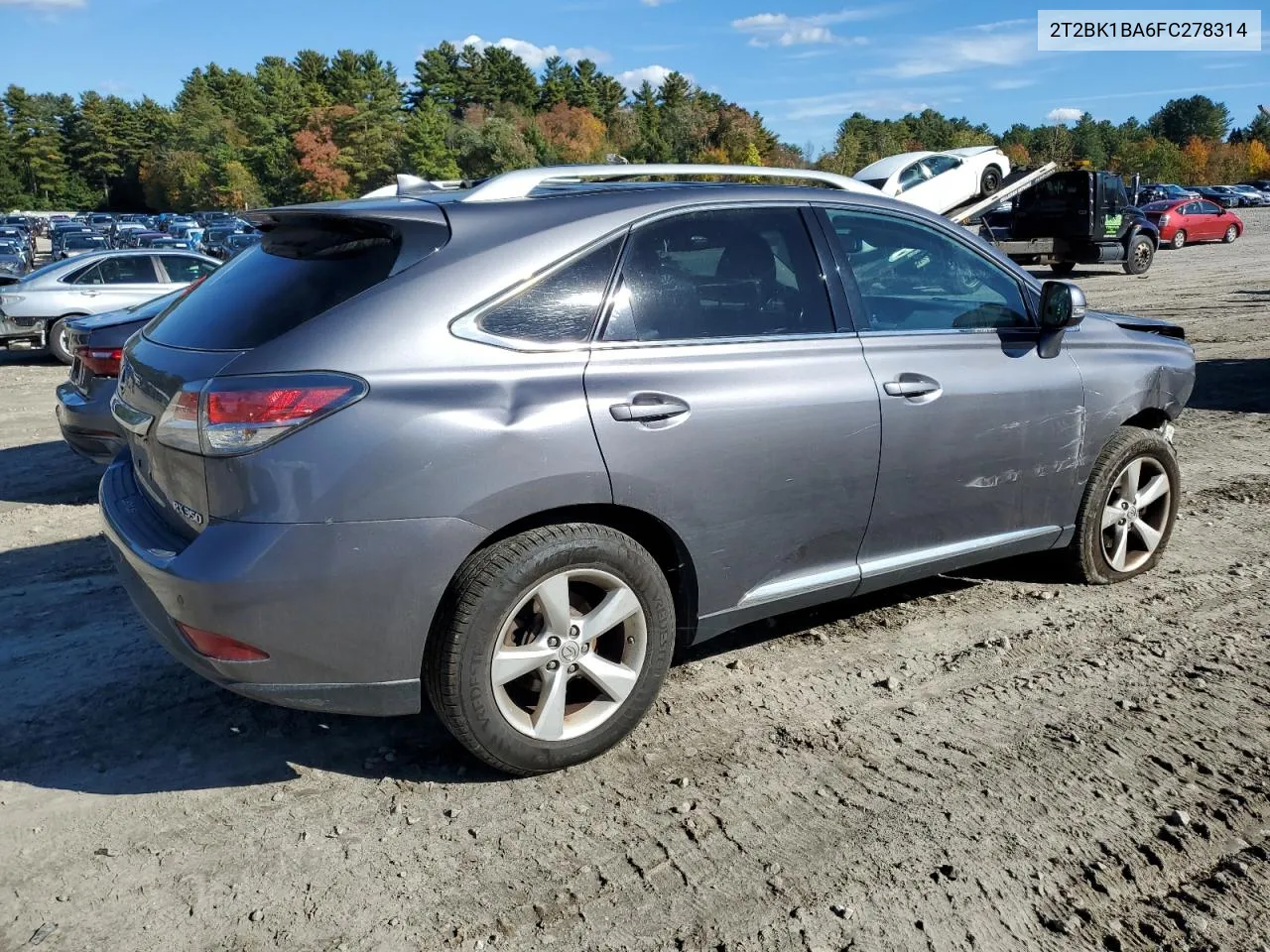 2015 Lexus Rx 350 Base VIN: 2T2BK1BA6FC278314 Lot: 73428144