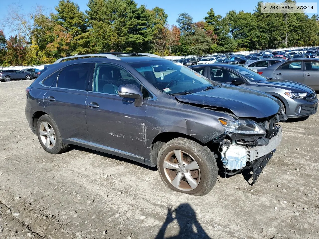 2015 Lexus Rx 350 Base VIN: 2T2BK1BA6FC278314 Lot: 73428144