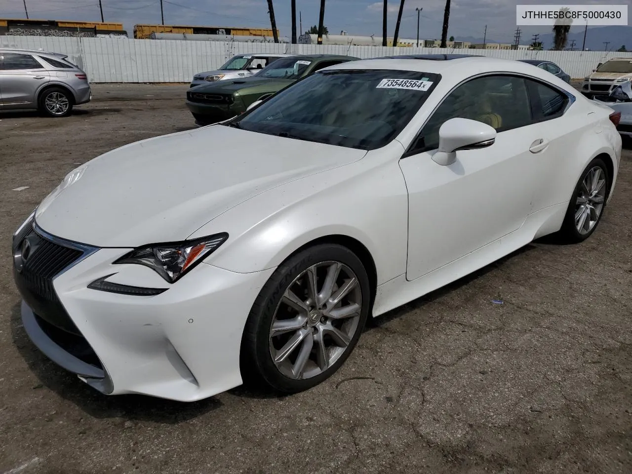 2015 Lexus Rc 350 VIN: JTHHE5BC8F5000430 Lot: 73548564