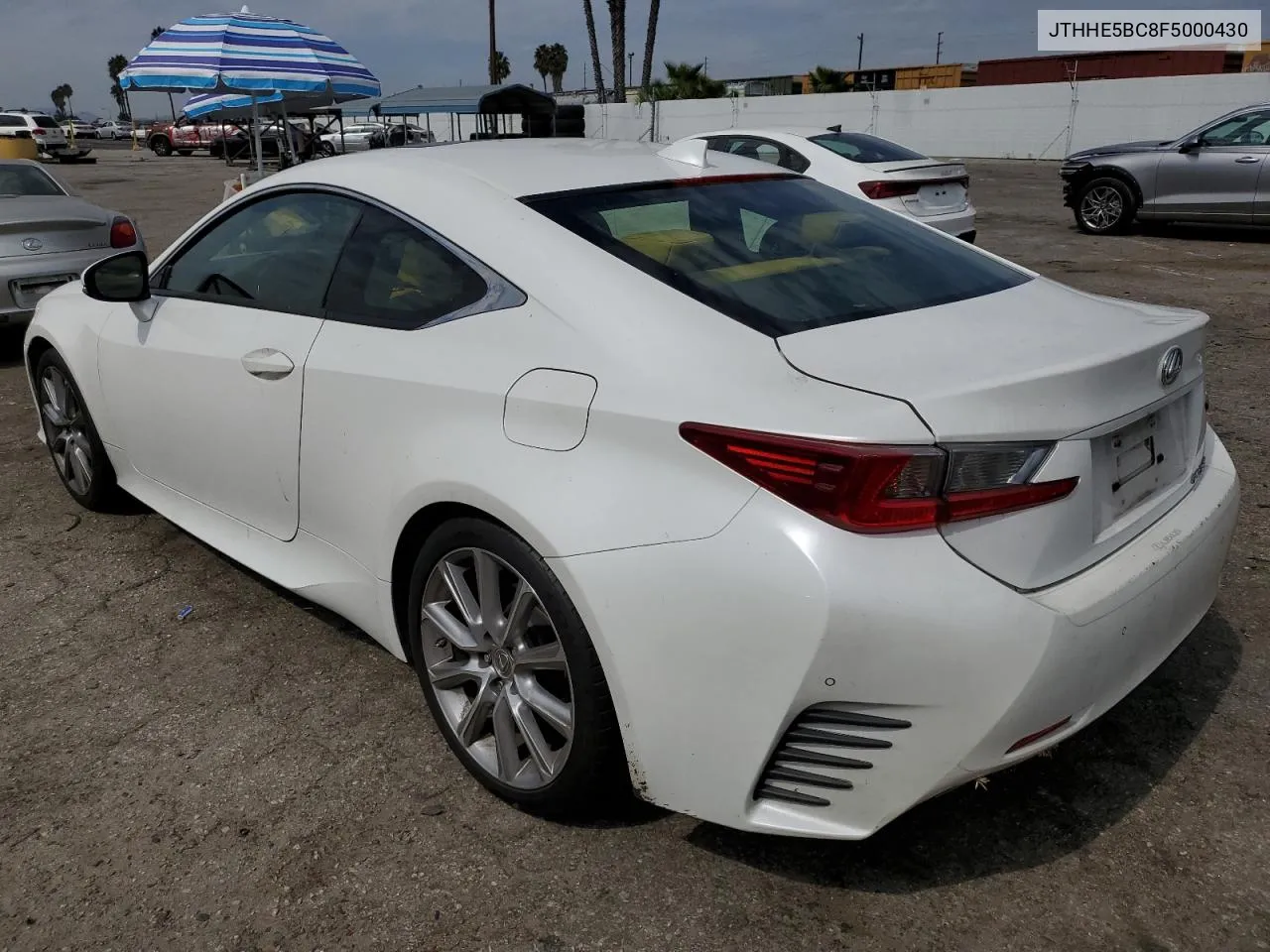 2015 Lexus Rc 350 VIN: JTHHE5BC8F5000430 Lot: 73548564