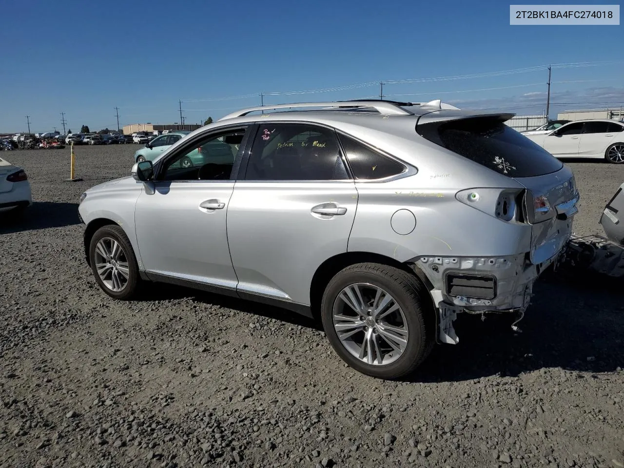 2015 Lexus Rx 350 Base VIN: 2T2BK1BA4FC274018 Lot: 73695024