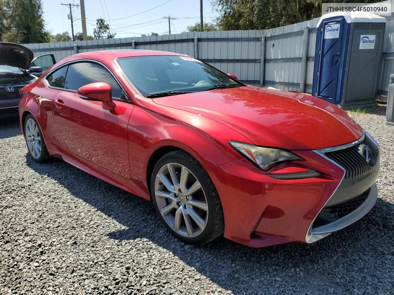 2015 Lexus Rc 350 VIN: JTHHE5BC4F5010940 Lot: 73697954