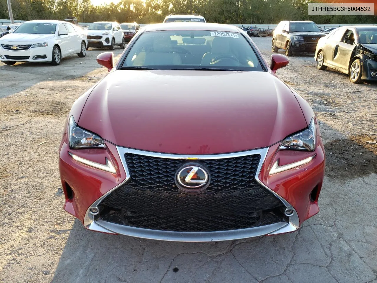 2015 Lexus Rc 350 VIN: JTHHE5BC3F5004532 Lot: 73953314