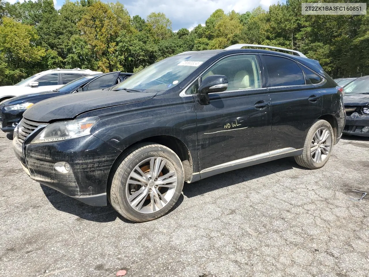 2015 Lexus Rx 350 VIN: 2T2ZK1BA3FC160851 Lot: 73990324